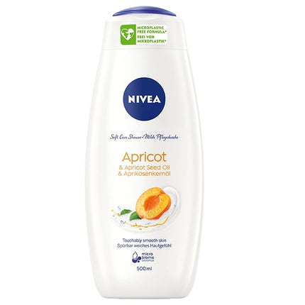 Gel de duș, NIVEA, caise și ulei de sâmburi, 500ml