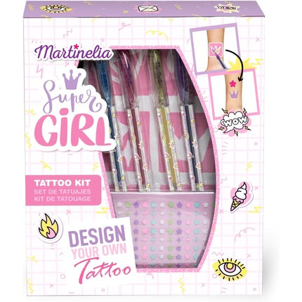 Set tatuaje temporare, Martinelia, Super Girl, pentru copii