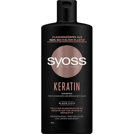 Șampon, Syoss, Keratin, negru 440ml