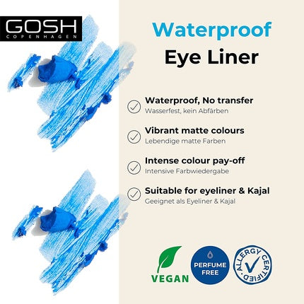 Eyeliner, Gosh, Matte, albastru