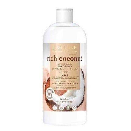Lichid micelar hidratant, Eveline, Rich Coconut, 500ml
