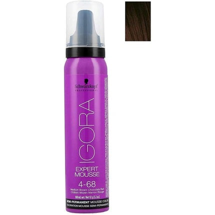 Mousse colorant par, Schwarzkopf IG ExpertMousse 4-68, 100ml
