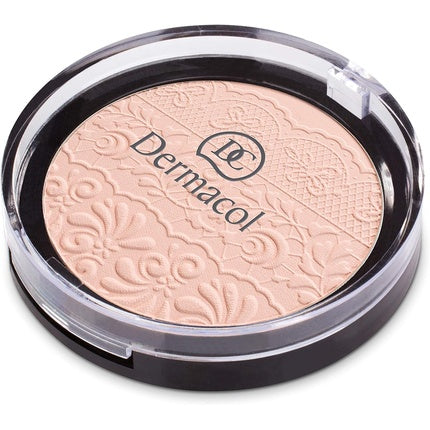 Pudră compactă Dermacol, model Lace Relief, nuanța 1