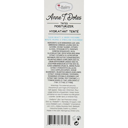 Cremă hidratantă nuanțatoare, Thebalm, Anne T. Dote #14 Light, 30ml
