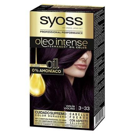 Vopsea de păr, Syoss, Oleo Intense, vișiniu, 5 unități