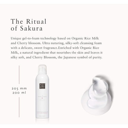 Gel de duș spumant, Rituals, The Ritual of Sakura, 200ml