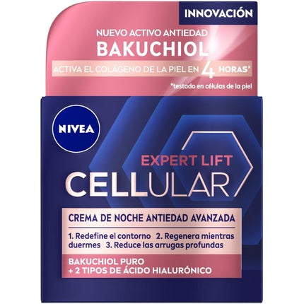 Cremă de Noapte, Nivea Hyaluron Cellular Filler, 50ml