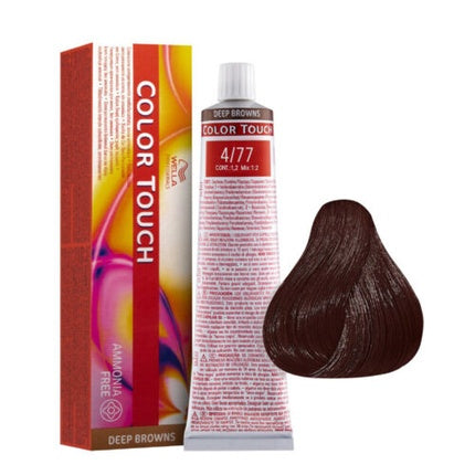 Vopsea de păr fără amoniac, Wella Color Touch, maro, 60ml