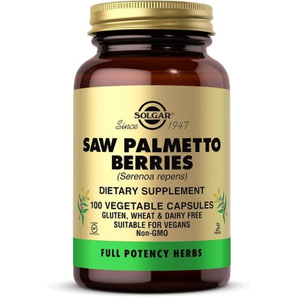 Supliment alimentar, Solgar, Saw Palmetto Berries, 100 capsule vegetale