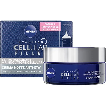 Cremă de noapte anti-îmbătrânire, Nivea Hyaluron Cellular Filler, 50ml