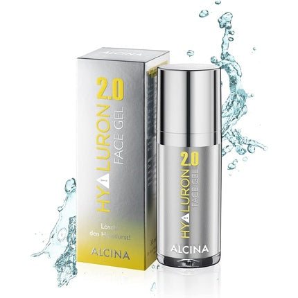 Gel față, Alcina, Hyaluron 2.0, argintiu, 30ml