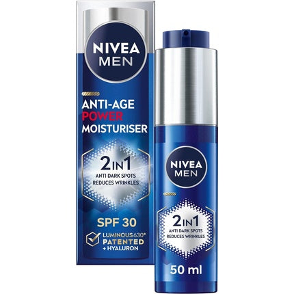 Cremă anti-îmbătrânire, Nivea Men, SPF 30, 50ml
