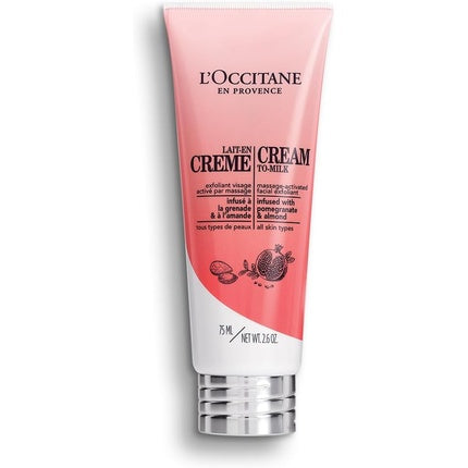 Exfoliant Facial L'Occitane, Cream to Milk, roz 75ml