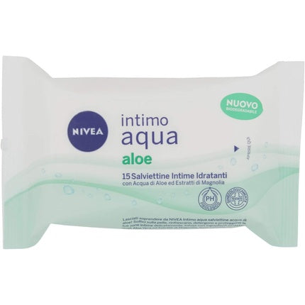 Servetele umede igienice intime, Nivea, Aqua Intimate Moisturizing cu Aloe