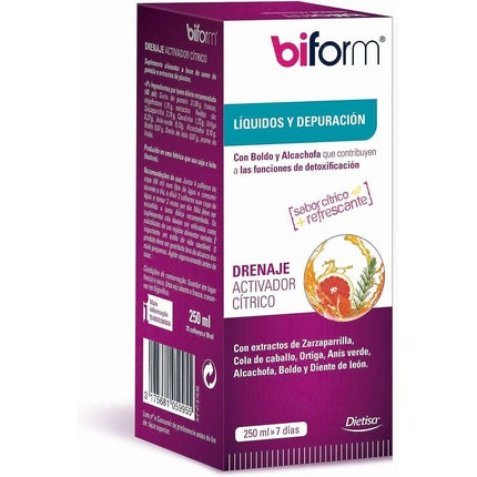 Activator de drenaj, Dietisa BIFORM, fără Fucus, 250ml