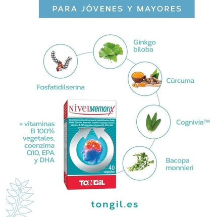 Capsule, Tongil, Nivelmemorix, 40 buc, vegetal