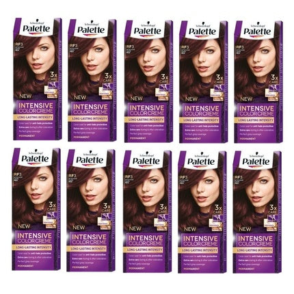 Vopsea de păr, Schwarzkopf Palette, 4-88 Roșu închis intens, 10 bucăți