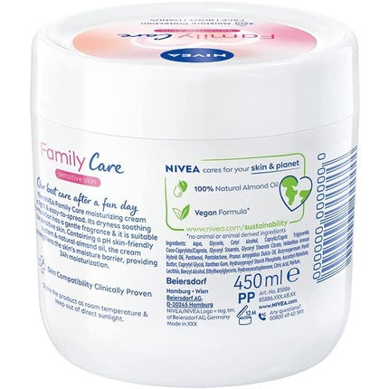 Cremă de mâini Nivea, Moisturizing, 450 ml