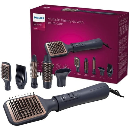 Perie rotativă Philips AirStyler Serie 5000, 5 accesorii