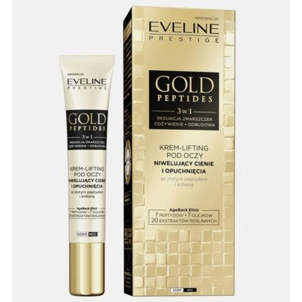 Cremă lifting contur ochi, Eveline, Gold Peptides, 3in1