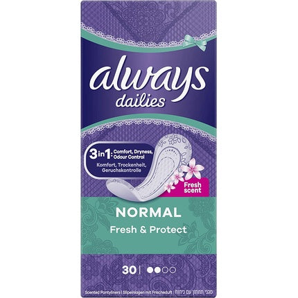 Absorbante zilnice, Always, Fresh & Protect, set 30 bucăți