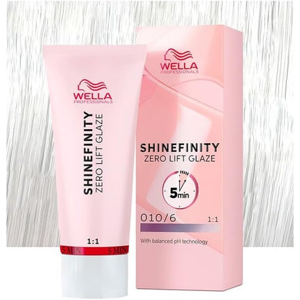 Culoare de Par Demi-Permanenta, Wella Shinefinity Zero Lift Glaze, Lavender Flash, 60ml