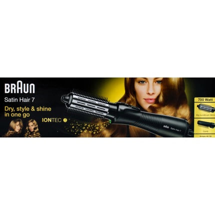 Perie de aer cald, Braun SatinHair7, 700W, negru