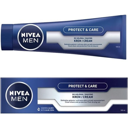 Cremă de bărbierit, Nivea Men, Protect & Care, 100ml