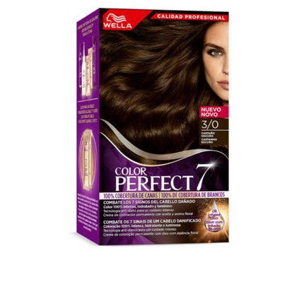 Vopsea de păr, Wella, Color Perfect 3/0, Marron Închis