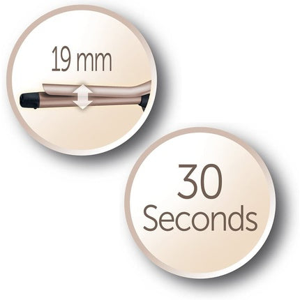 Ondulator Remington Keratin Protect 19mm, bej, ceramică