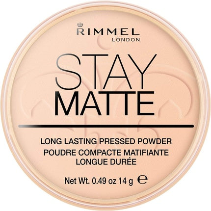 Pudra compacta, Rimmel, STAY MATTE, Warm Beige, 14g