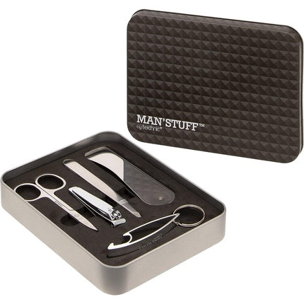 Trusă bărbierit, Technic, Man Stuff, negru, metal