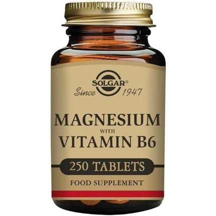 Supliment alimentar, Solgar, Magnesium cu Vitamina B6, 250 tablete