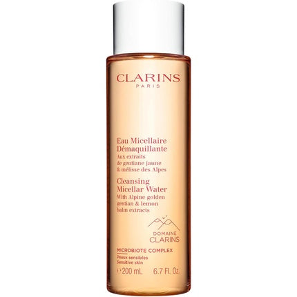 Apa micelară demachiantă, Clarins, 200ml, extract genţiană aurie şi roiniţă alpină