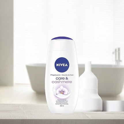 Gel de duș, Nivea, Care & Cashmere, orhidee 250 ml
