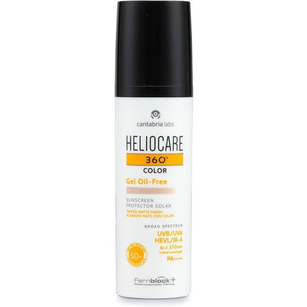 Gel Colorat SPF 50 Heliocare 360, 50ml, Oil-Free