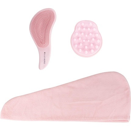 Set Perii Curățare Brushworks, roz