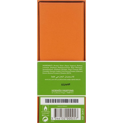 Eau de Cologne Hermès Pamplemousse Rose, 50ml, verde