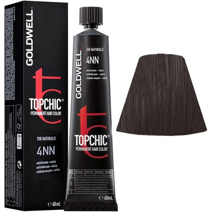 Vopsea de par, Goldwell Topchic, Medium Brown Extra, 60ml
