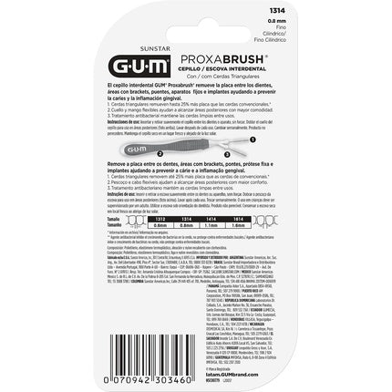 Perie interdentara, Gum, Proxabrush Trav-ler 1314, 0.8mm