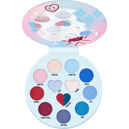 Fard de Pleoape Essence, Paletă 13 Culori, Albastru-Roz
