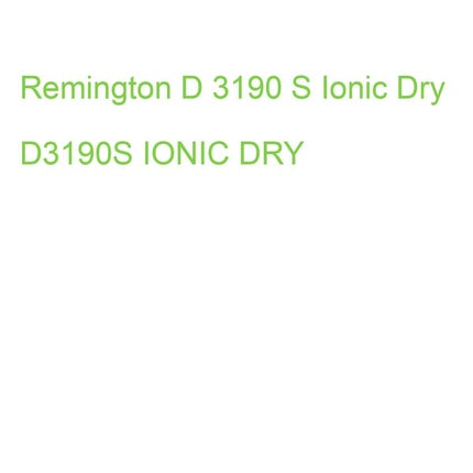 Aparat epilare Remington D3190S, ioni negativi