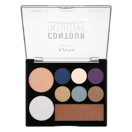 Paletă machiaj, NYX, Contour Intuitive, multiple culori