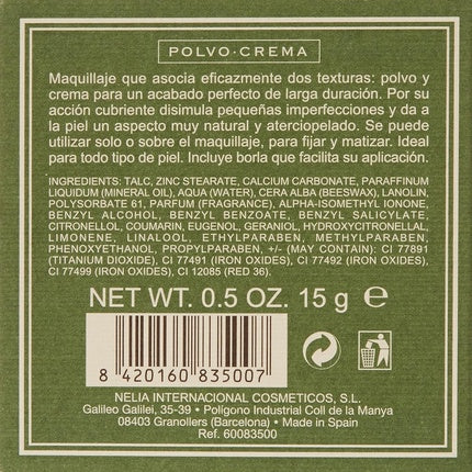 Pudră machiaj, Maderas, ton mediu piele, 15g