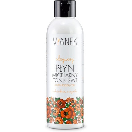 Apă micelară, Vianek, Toner 2-în-1, alb, 200ml
