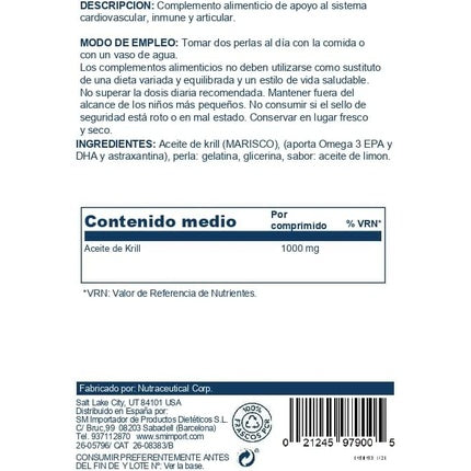 Supliment Omega 3 Krill, Kal, 500mg, 60 capsule