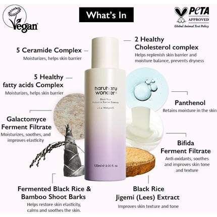 Ser hidratant Haruharu, Black Rice, 120ml