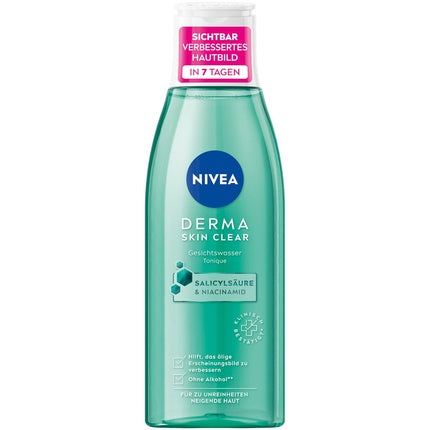 Toner facial, Nivea, Derma Skin Clear, 200 ml, verde