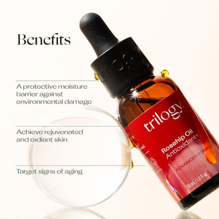 Ulei Corp, Trilogy, Rosehip Oil Antioxidant+, maroniu, 30ml