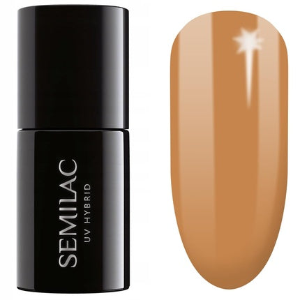Lac de unghii Semilac Hybrid Apricot 7ml